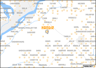 map of Mandir