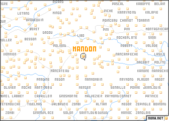 map of Mandon