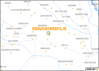 map of Mandriá Karafiliá