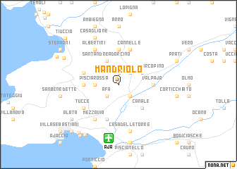 map of Mandriolo