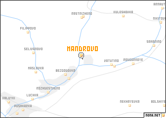map of Mandrovo