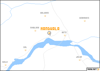 map of Māndwāla