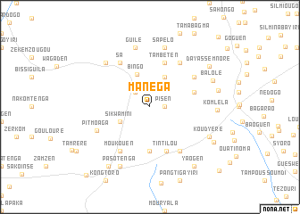 map of Manéga