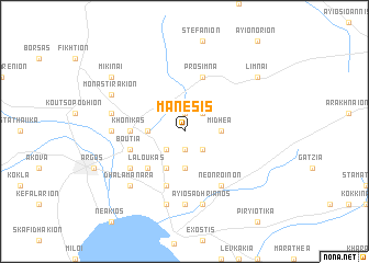 map of Mánesis