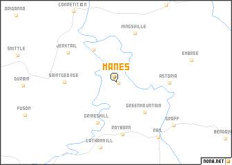 map of Manes