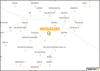 map of Mangadian