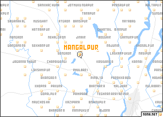 map of Mangalpur