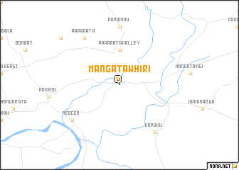 map of Mangatawhiri
