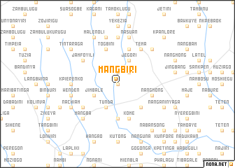 map of Mangbiri
