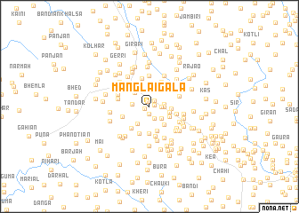 map of Manglai Gāla