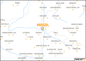 map of Mangol