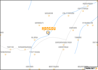 map of Mangou