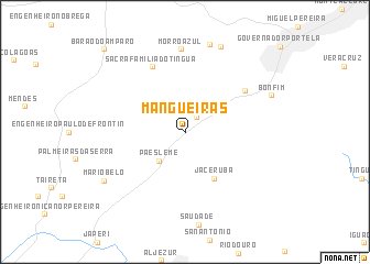 map of Mangueiras