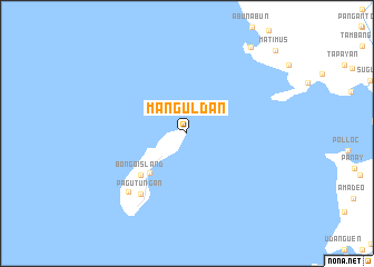 map of Manguldan