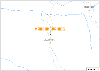 map of Mangum Springs