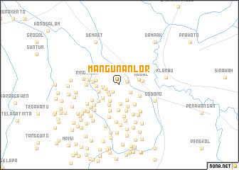 map of Mangunan Lor
