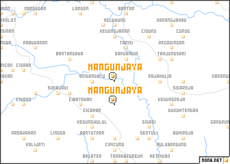 map of Mangunjaya