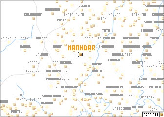 map of Mānhdar