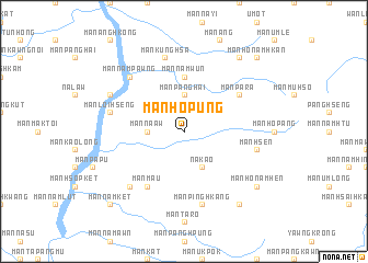 map of Mān Ho-pūng