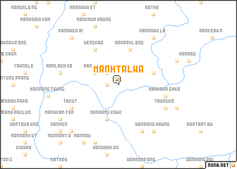 map of Mān Hta-lwa