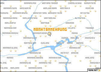 map of Mān Htammē-hpung
