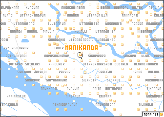 map of Manikānda