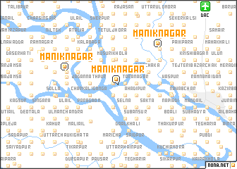 map of Māniknagar