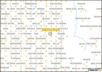 map of Mānikpur