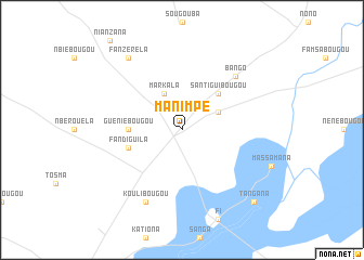 map of Manimpé