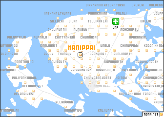 map of Manippai