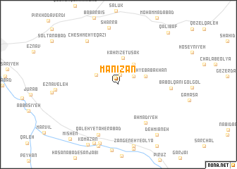 map of Mānīzān