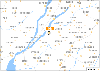 map of Mani