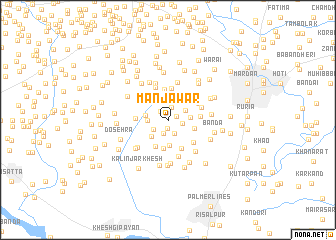 map of Manjāwar