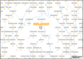 map of Manjehun