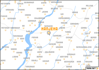 map of Manjema