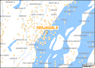 map of Mānjhiwāla