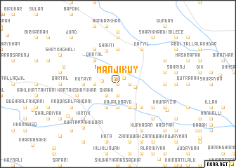 map of Manjī Kūy