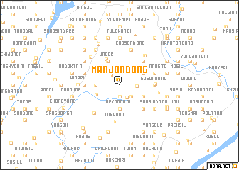 map of Manjŏn-dong