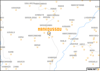 map of Mankoussou