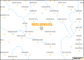 map of Mān Laphsing