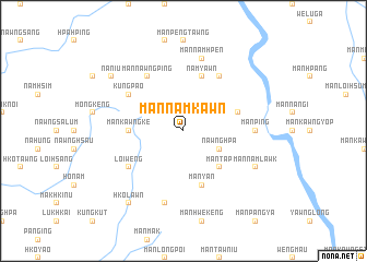 map of Mān Namkawn