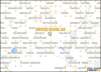 map of Mannichswalde