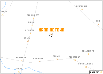 map of Manningtown