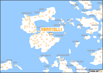 map of Mannyŏl-li