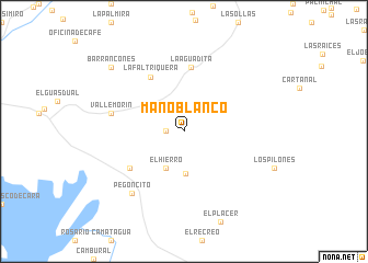 map of Mano Blanco