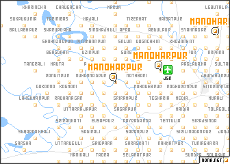 map of Manoharpur