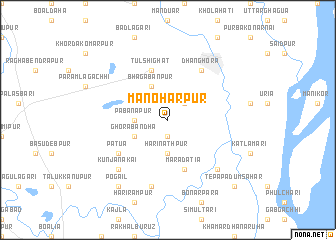 map of Manoharpur