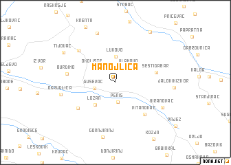 map of Manojlica