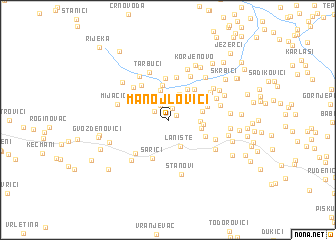 map of Manojlovići