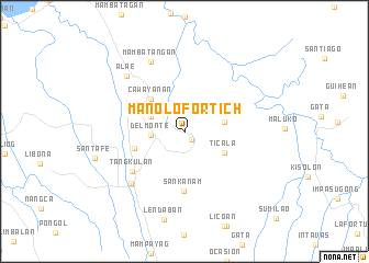 map of Manolo Fortich